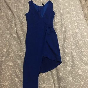 Mini royal blue dress